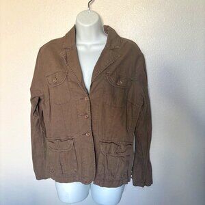 Pre-Loved Gloria Vanderbilt Brown jacket/blazer, size L